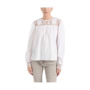 Klassiek Herenshirt Hugo Boss , White , Dames