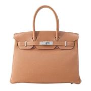 Pre-owned Leather handbags Hermès Vintage , Brown , Dames