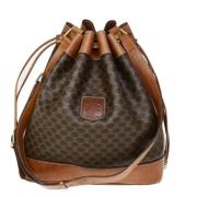 Pre-owned Canvas celine-bags Celine Vintage , Brown , Dames