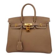 Pre-owned Leather handbags Hermès Vintage , Brown , Dames