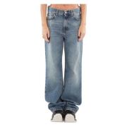 Blauwe Rechte Jeans Haikure , Blue , Dames