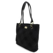 Pre-owned Leather totes Chanel Vintage , Black , Dames