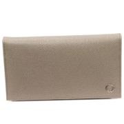 Pre-owned Leather wallets Bvlgari Vintage , Gray , Dames