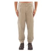 5-Pockets Broek in Bricklaned Stijl Briglia , Beige , Heren