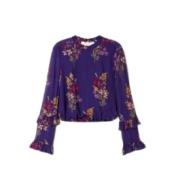 Bloemen Twin-set Shirts Twinset , Purple , Dames