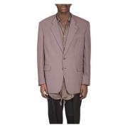 Raw Neck Blazer in 07 Magliano , Purple , Heren