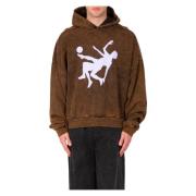 Vintage Gewassen Hoodie in Polar Zwart Liberal Youth Ministry , Brown ...