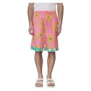 Bloemenprint Shorts Barrow , Pink , Heren