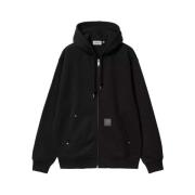 Ritssluiting Hooded Katoen Polyester Sweater Carhartt Wip , Black , He...