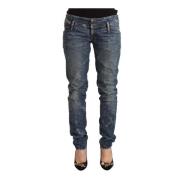 Versleten Skinny Jeans met Logodetails Diesel , Blue , Dames