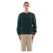 Ribgebreide Raglan Trui Lacoste , Green , Heren