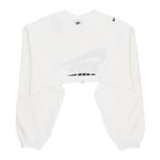 Korte Sweatshirt Dans Shrug Zwart Nike , White , Dames