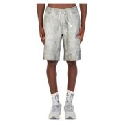 Stone Washed Jersey Shorts Ten C , Gray , Heren