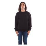 Logo Sweatshirt in S-Rob Stijl Diesel , Black , Heren