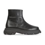 Zwarte Vegan Leren Trucker Boots Phileo , Black , Heren