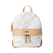 Witte Faux Leren Rits Tas Alviero Martini 1a Classe , White , Dames