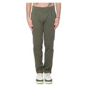 Geplooide katoenen broek Briglia , Green , Heren