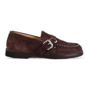 August Suède Gesp Loafers Premiata , Brown , Heren