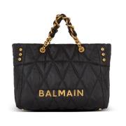 1945 Zachte tote tas in diamant-gestikt nylon Balmain , Black , Heren