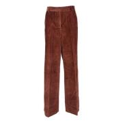 Katoenen Weekendbroek Max Mara Weekend , Brown , Dames