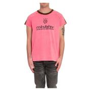 Gewassen Roze Tee voor Hools Misbhv , Pink , Heren