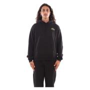 Gezellige Croc Fleece Hoodie Lacoste , Black , Heren