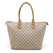 Pre-owned Canvas shoulder-bags Louis Vuitton Vintage , White , Dames