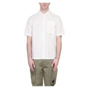 Zak Popeline Shirt C.p. Company , White , Heren