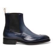 Leren Chelsea laars voor heren Santoni , Blue , Heren