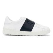 Witte Leren Sneakers met Rubberen Zool Valentino Garavani , White , He...