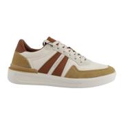 Beige Leren Sneakers U.s. Polo Assn. , Multicolor , Heren