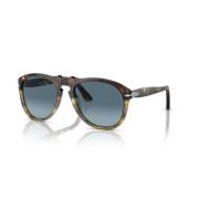 Retro Ronde Zonnebril Persol , Black , Unisex