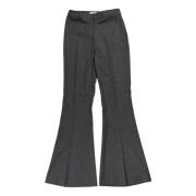 Melange Flared Broek Gestuz , Gray , Dames