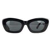 Zwarte Cat Eye Zonnebril The Attico , Black , Unisex