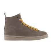 Beige Suède Sneakers Aw23 Panchic , Brown , Dames