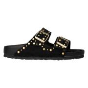 Klassieke zwarte rivet sandalen Birkenstock , Black , Dames