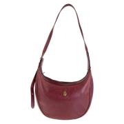 Pre-owned Leather shoulder-bags Cartier Vintage , Red , Dames