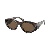 Stijlvolle zonnebril voor je look Prada , Brown , Unisex