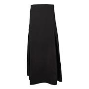 Zwarte A-Lijn Geplooide Rok Studio Nicholson , Black , Dames