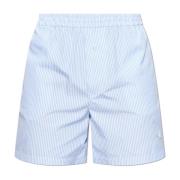 Gestreepte patroon shorts Moschino , Blue , Heren