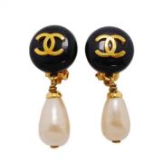 Pre-owned Metal chanel-jewelry Chanel Vintage , Yellow , Dames