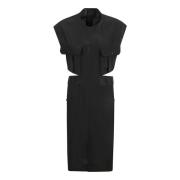 Zwarte Robe Jurk Saint Laurent , Black , Dames