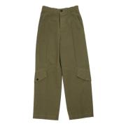 Khaki Wijde Pijp Broek Waterafstotend Katoen Dries Van Noten , Green ,...