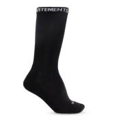 Sokken met logo Vetements , Black , Heren