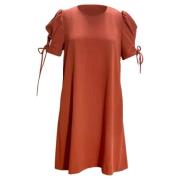 Pre-owned Polyester dresses Chloé Pre-owned , Red , Dames