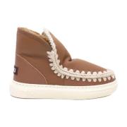 Cognac Leren Sneakers Mou , Brown , Dames