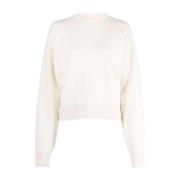 Beige Wol Kasjmier Trui Jil Sander , Beige , Dames