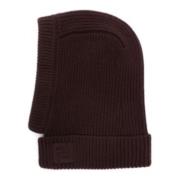 Aubergine Balaclava voor stijlvolle winterlook Fendi , Brown , Dames