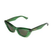 Stijlvol BV Model Zonnebril Bottega Veneta , Green , Unisex