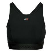 Essential Mid Int Tape Bra T-Shirt Tommy Hilfiger , Black , Dames